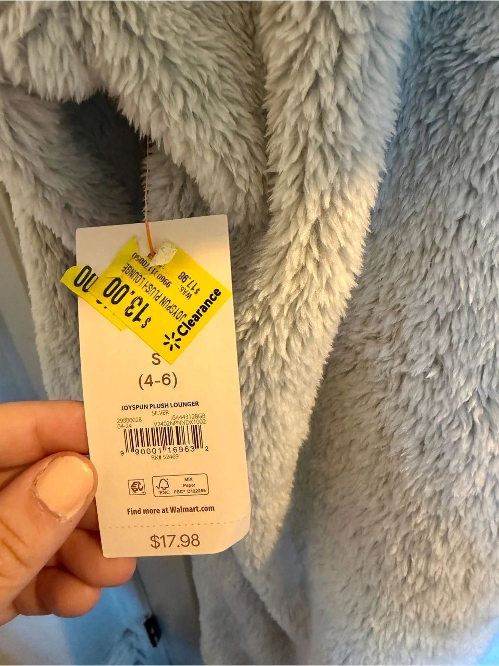 Cozy Plush Hooded Lounge Robe - Light Gray | Wearable Blanket